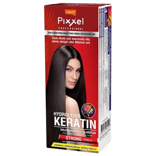 LOLANE PIXXEL HAIR STRAIGHTENING CREAM STRONG FORMULA FOR RESISTANT HAIR