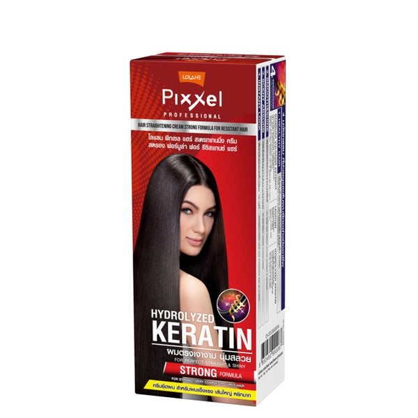 LOLANE PIXXEL HAIR STRAIGHTENING CREAM STRONG FORMULA FOR RESISTANT HAIR