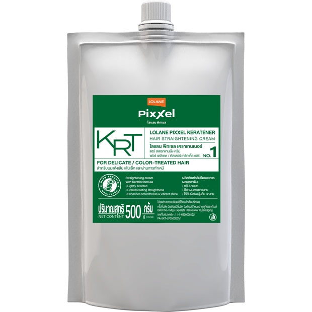 LOLANE PIXXEL KERATINNER HAIR STRAIGHTENING CREAM FOR DELICATE/COLOR - TREATED HAIR