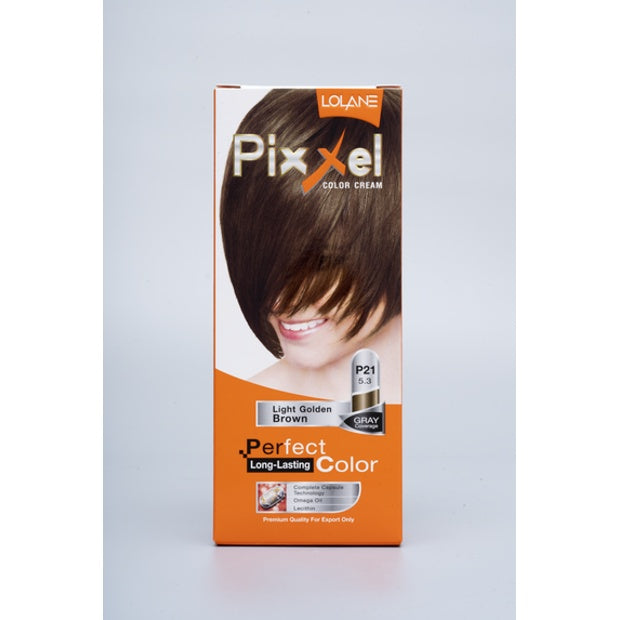 LOLANE PIXXEL COLOR CREAM P21 LIGHT GOLDEN BROWN 5.3