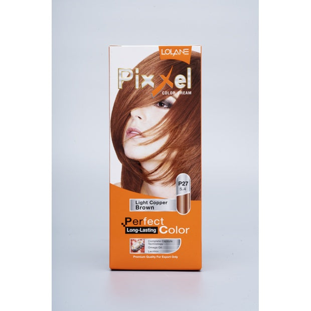 LOLANE PIXXEL COLOR CREAM P27 LIGHT COPPER BROWN 5.4