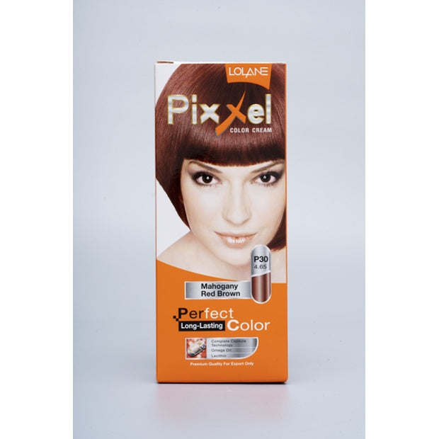 LOLANE PIXXEL COLOR CREAM P30 MAHOGANY RED BROWN 4.65