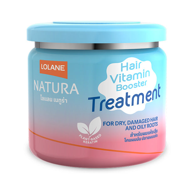 LOLANE NATURA HAIR VITAMIN BOOSTER TREATMENT FOR DRY, DAMAGED HAIR AND OILY ROOTS